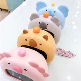 Đồng hồ đèn ngủ thú đội trái cây