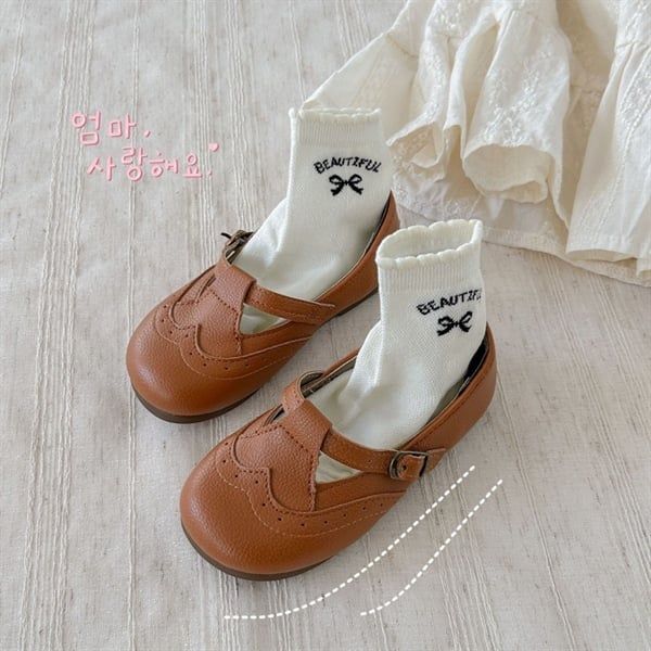 Tất Kid mặt lưới chữ nơ