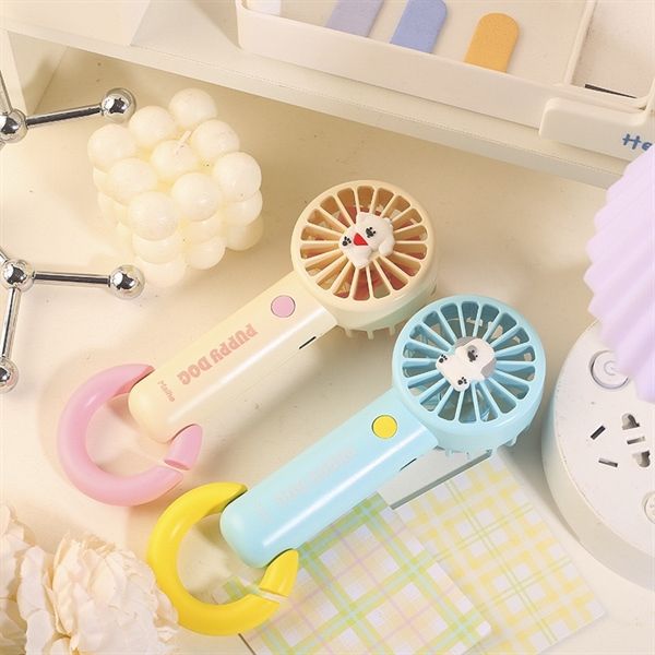 Quạt mini Puppy Dog móc tròn