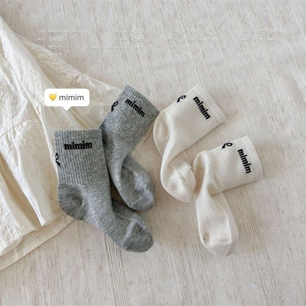 Tất Kid mặt lưới chữ nơ