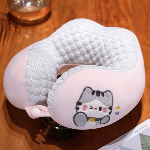 Gối cổ mèo má xoáy ló mặt kê gáy