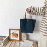 Túi nhung gân sọc mini