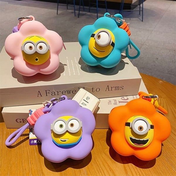 Ví móc khoá Minions bông hoa