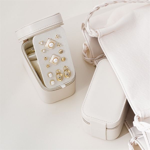 Hộp đựng trang sức chữ nhật khoá kéo 13cm