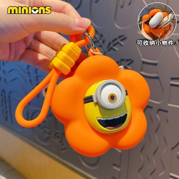 Ví móc khoá Minions bông hoa