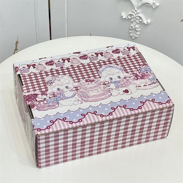 Hộp quà gập cừu bánh kem 25x19x9cm