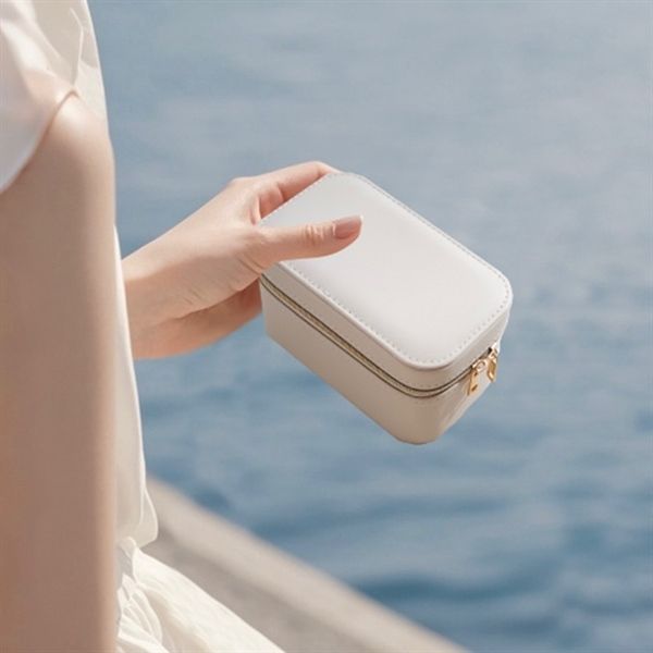 Hộp đựng trang sức chữ nhật khoá kéo 13cm