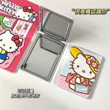 Gương gập bọc da Hello Kitty