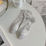 Tất The TeaLife tone trắng xám