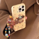 Ốp cún nổi mũ sinh nhật + dây charm