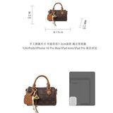 Túi trống Chio2nd charm cún tone nâu