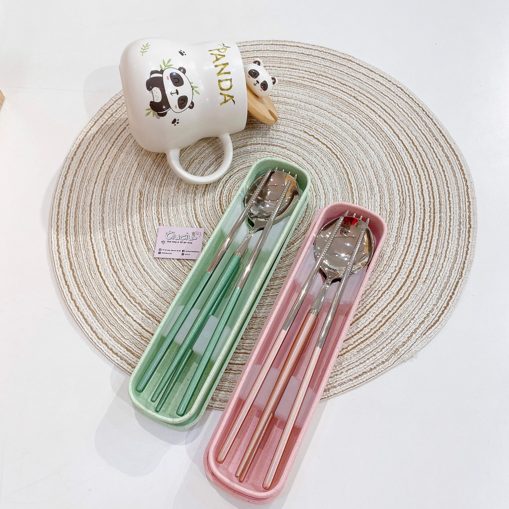 Set ăn cao cấp thìa+đũa+dĩa