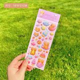 Sticker thỏ gấu 3D nổi