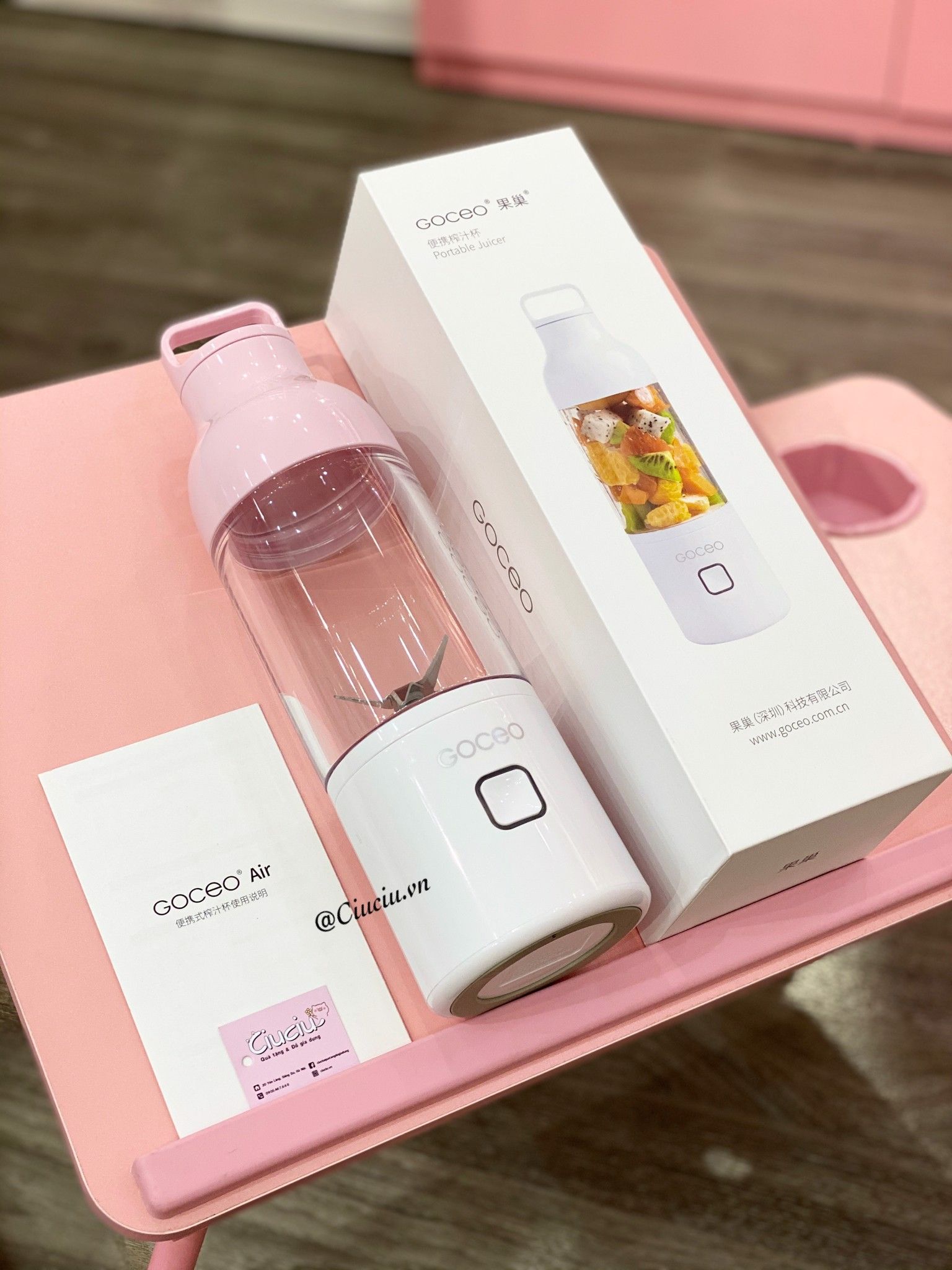 Máy xay cầm tay Goceo 600ml