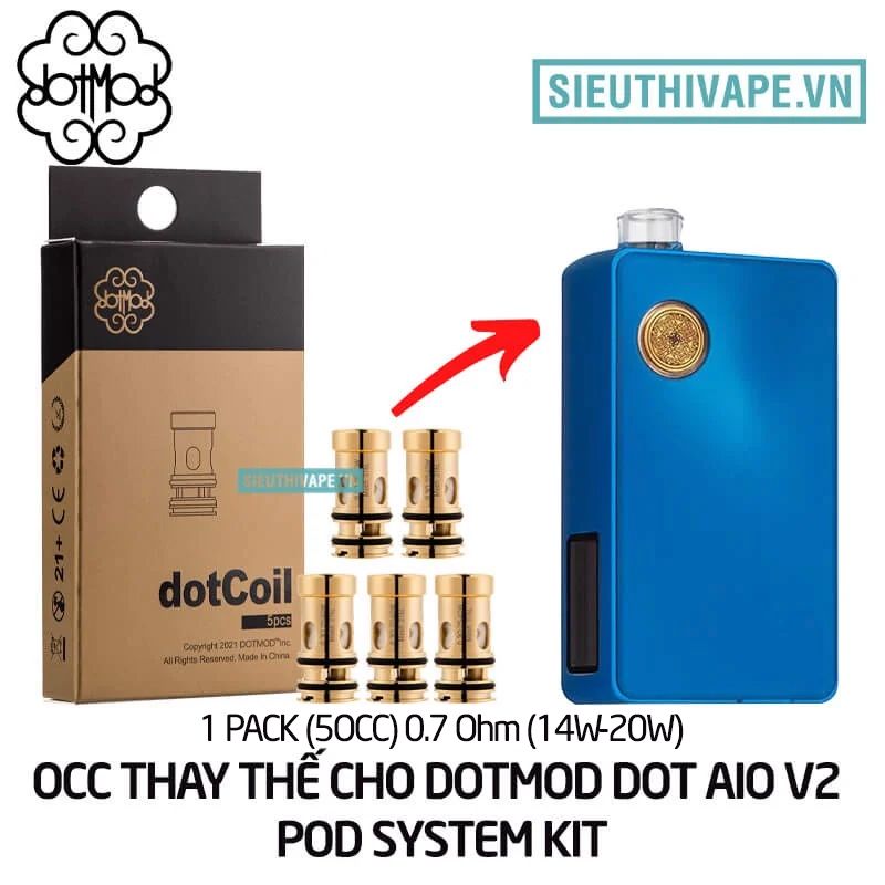  Coil OCC Cho Dotmod DotAIO V2 Pod System Kit - Chính Hãng 