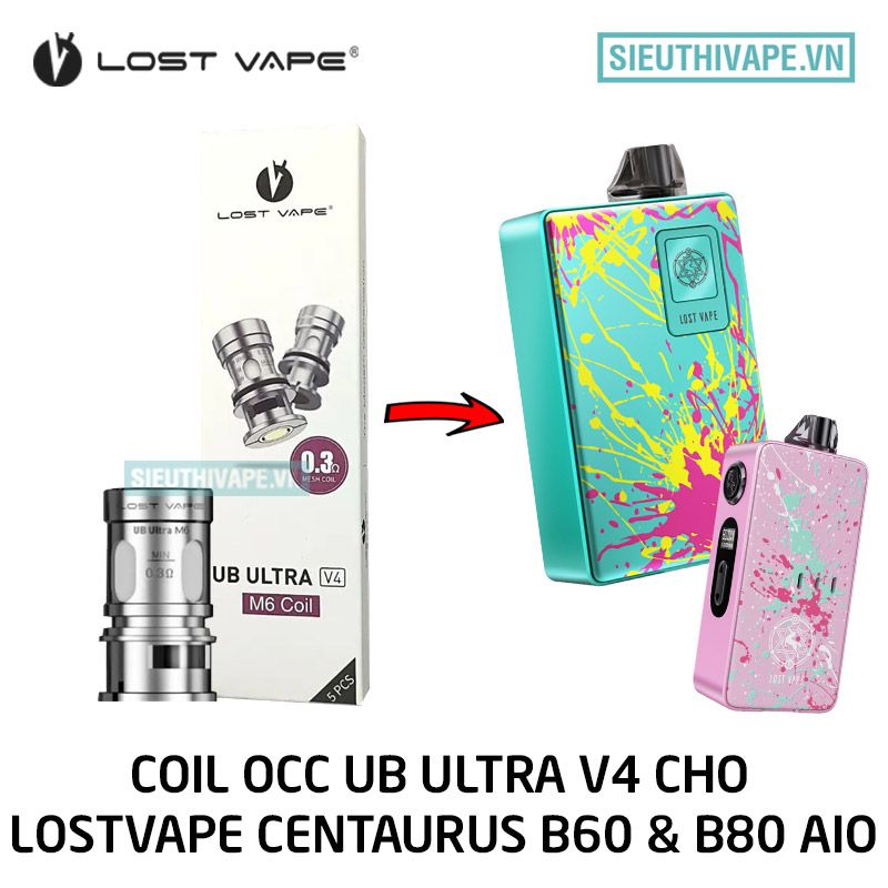  Coil Occ Lostvape UB Ultra V4 Cho Centaurus B60 & B80 AIO Kit - Phụ Kiện Vape Pod Chính Hãng 