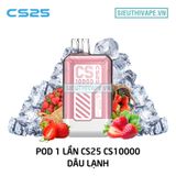  CS25 CS10000 Strawberry Ice - Pod 1 Lần Có Sạc 10000 Hơi 