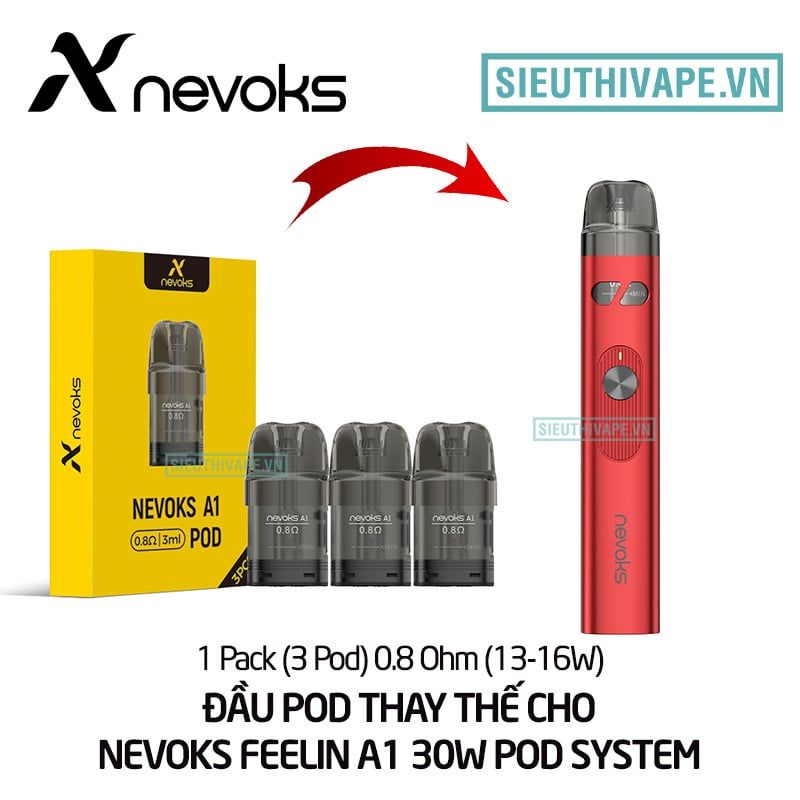  Đầu Pod Thay Thế Cho Nevoks Feelin A1 - Chính Hãng 