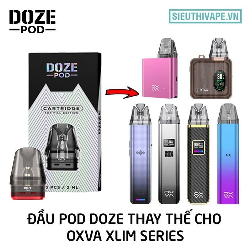  Đầu Pod Doze Cho Oxva Xlim Series, Ninja Pod, Dovpo Ayce Pro - Phụ Kiện Pod Chính Hãng 