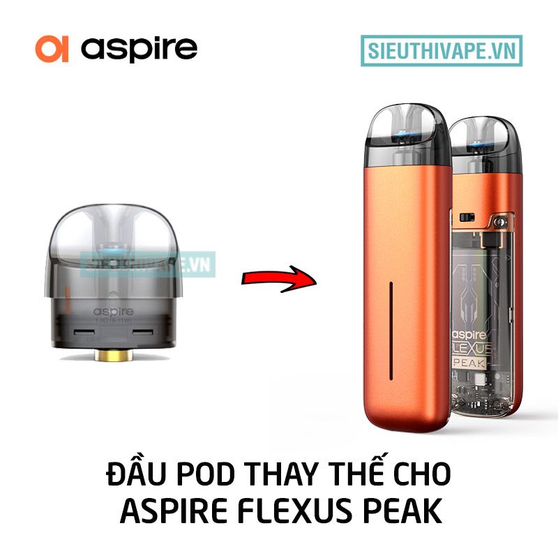  Đầu Pod Flexus Peak Aspire 3ml - Phụ Kiện Vape Chính Hãng 