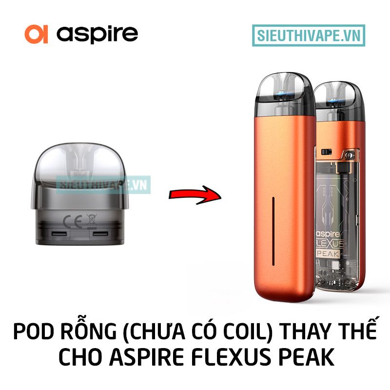  Pod Rỗng Flexus Peak Aspire 3ml - Phụ Kiện Vape Chính Hãng 