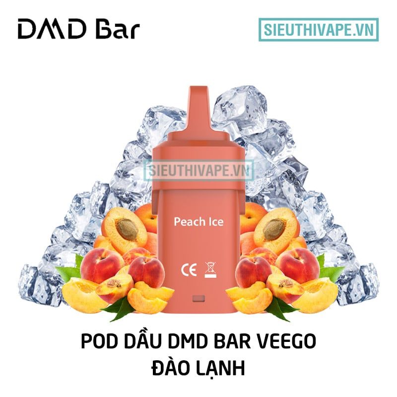  Pod Dầu DMD Bar Veego Peach Ice Chính Hãng 