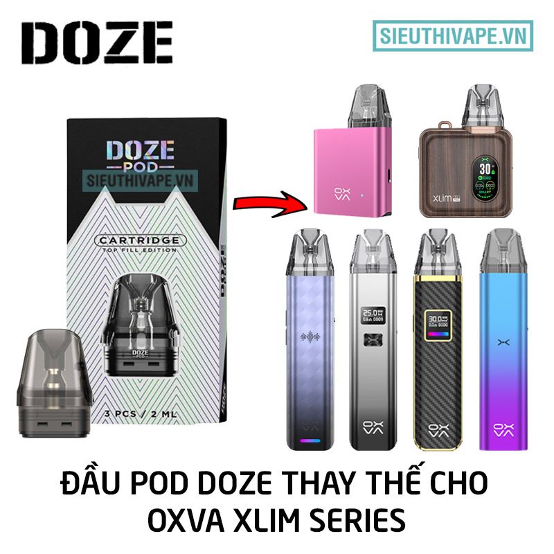  Đầu Pod Doze Cho Oxva Xlim Series, Ninja Pod, Dovpo Ayce Pro - Phụ Kiện Pod Chính Hãng 