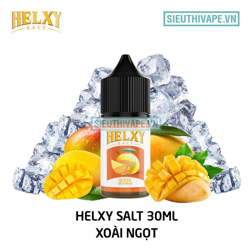  Helxy Salt Queen Mango 30ml - Tinh Dầu Saltnic Chính Hãng 