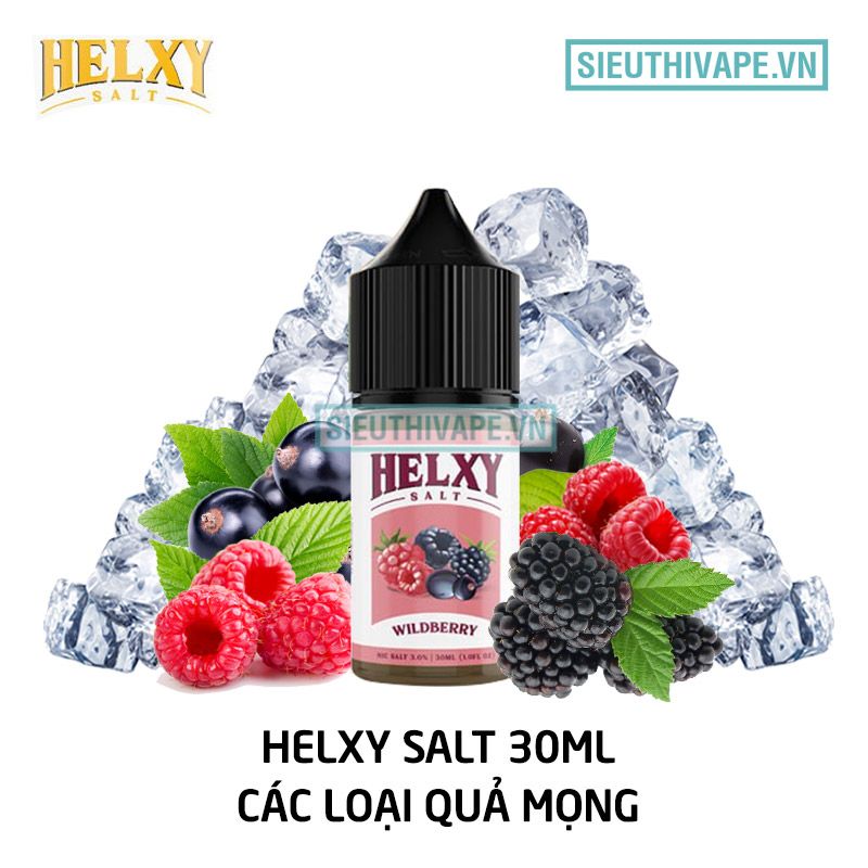  Helxy Salt Wildberry 30ml - Tinh Dầu Saltnic Chính Hãng 