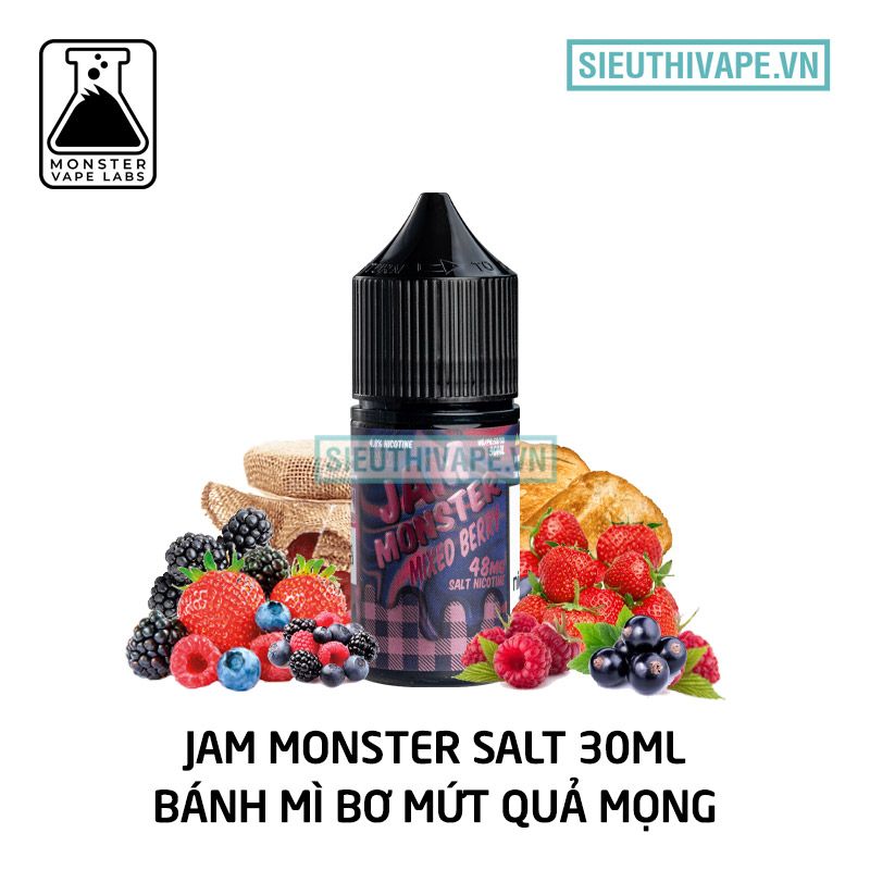  Jam Monster Mixed Berry 30ml - Tinh Dầu Saltnic Chính Hãng 