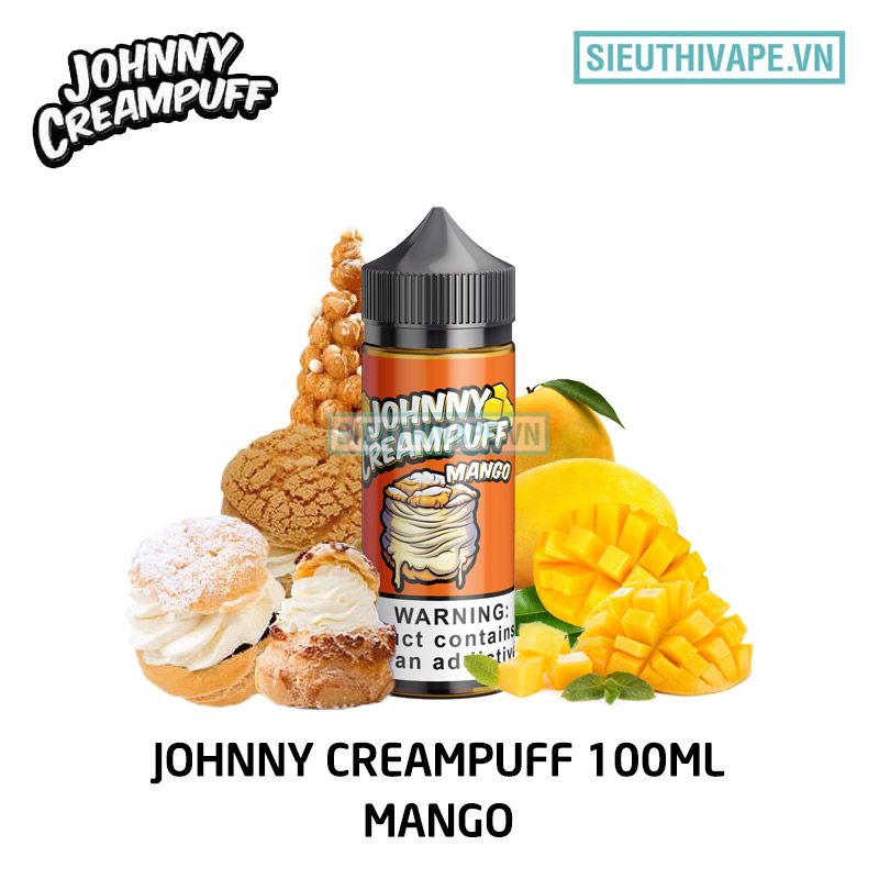  Johnny Creampuff Mango 100ml - Tinh Dầu Vape Chính Hãng 