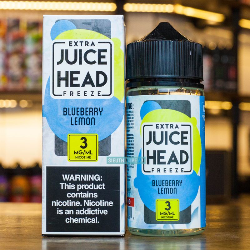 Juice Head Extra Freeze Blueberry Lemon 100ml - Tinh Dầu Vape Mỹ