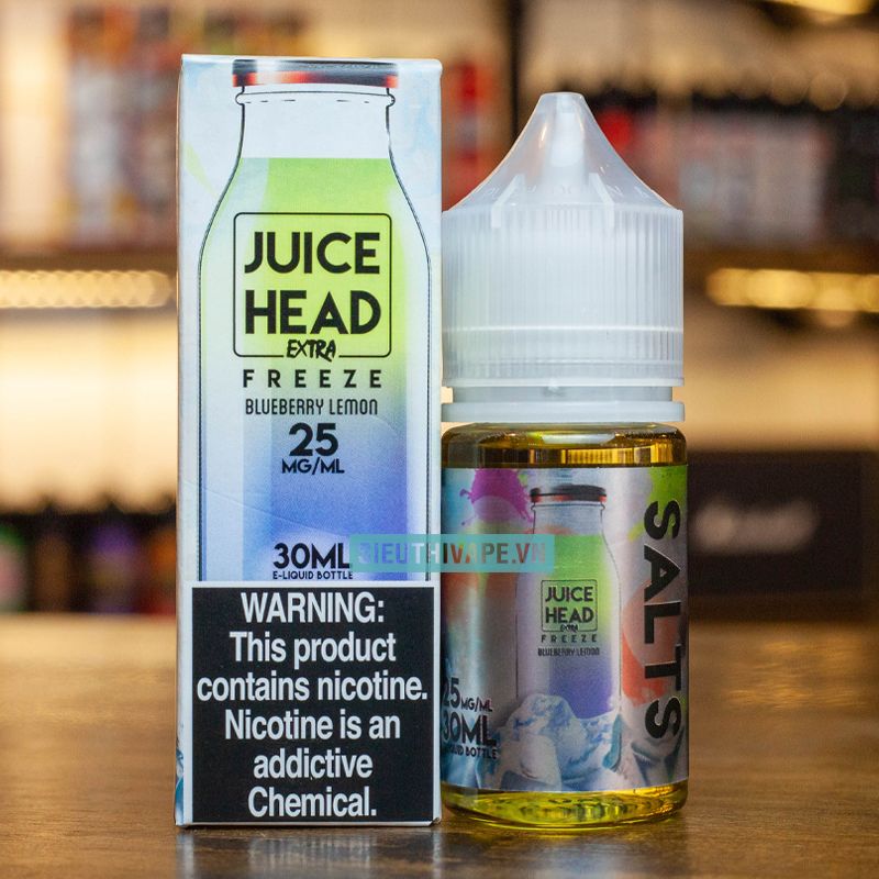 Juice Head Salt Extra Freeze Blueberry Lemon 30ml - Tinh Dầu Salt Nic Mỹ