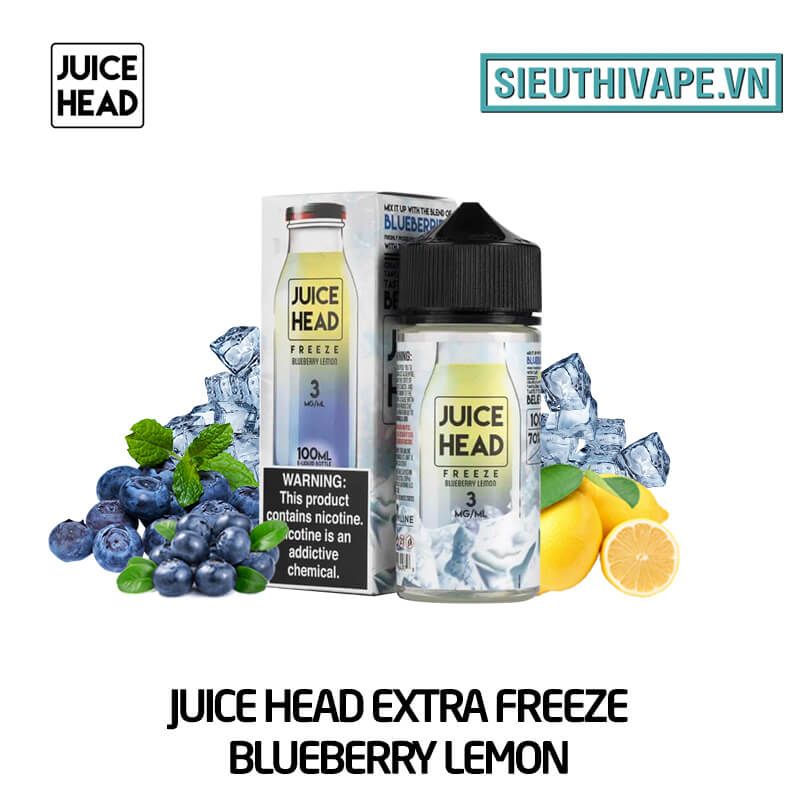 Juice Head Extra Freeze Blueberry Lemon 100ml - Tinh Dầu Vape Mỹ