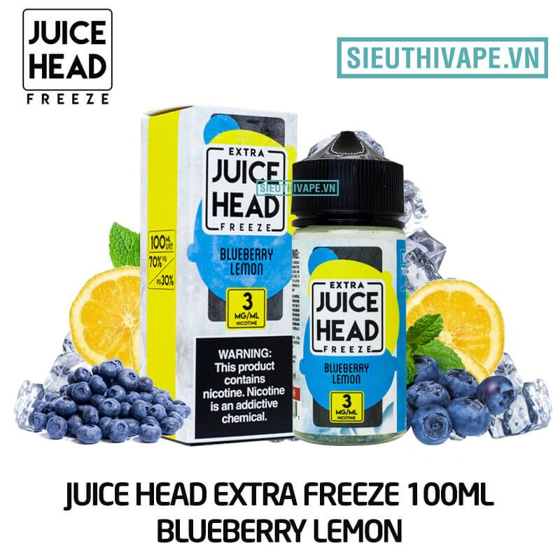 Juice Head Extra Freeze Blueberry Lemon 100ml - Tinh Dầu Vape Mỹ