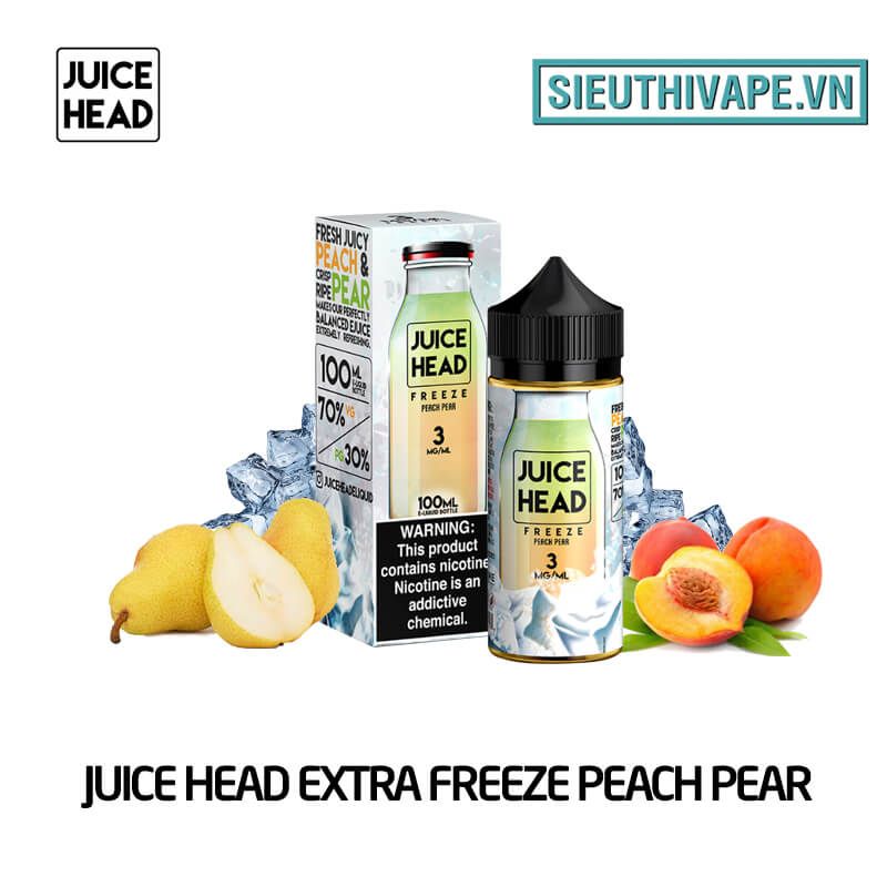 Juice Head Extra Freeze Peach Pear 100ml - Tinh Dầu Vape Mỹ