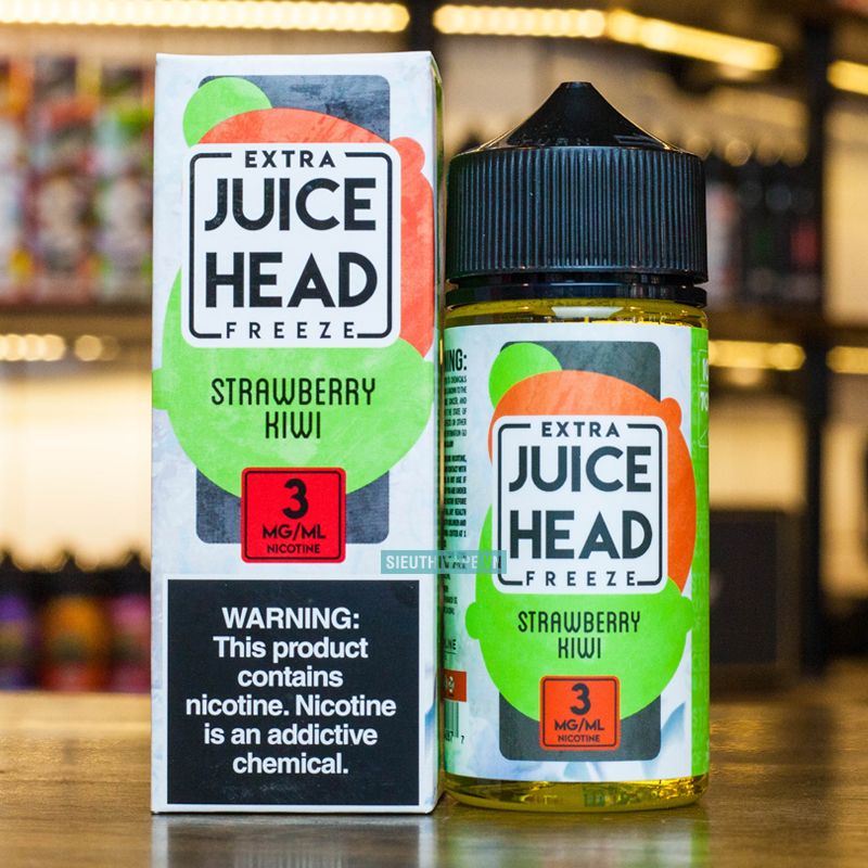 Juice Head Extra Freeze Strawberry Kiwi 100ml - Tinh Dầu Vape Mỹ