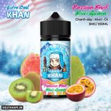  Khan Extra Cool Passion Fruit Kiwi Guava 100ml - Tinh Dầu Vape Chính Hãng 
