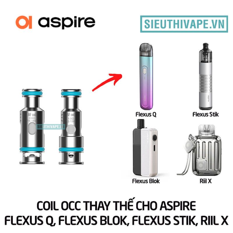 Coil OCC AF Coil Thay Thế Cho Aspire Flexus Q Pod System Kit - Chính Hãng 
