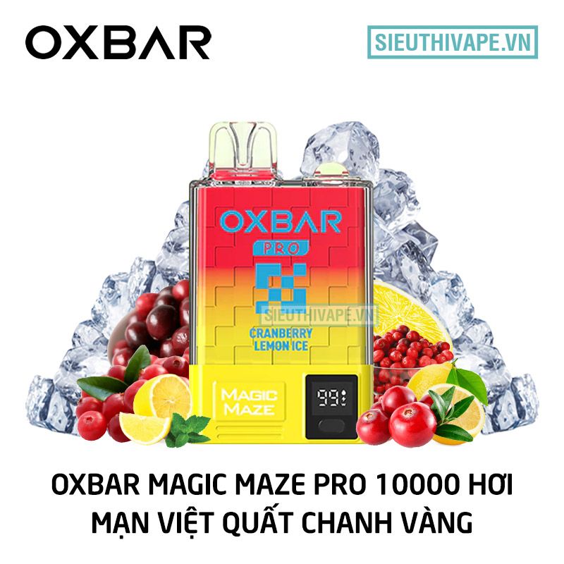  Oxbar Magic Maze Pro Cranberry Lemon Ice - Pod 1 Lần Có Sạc 10000 Hơi 
