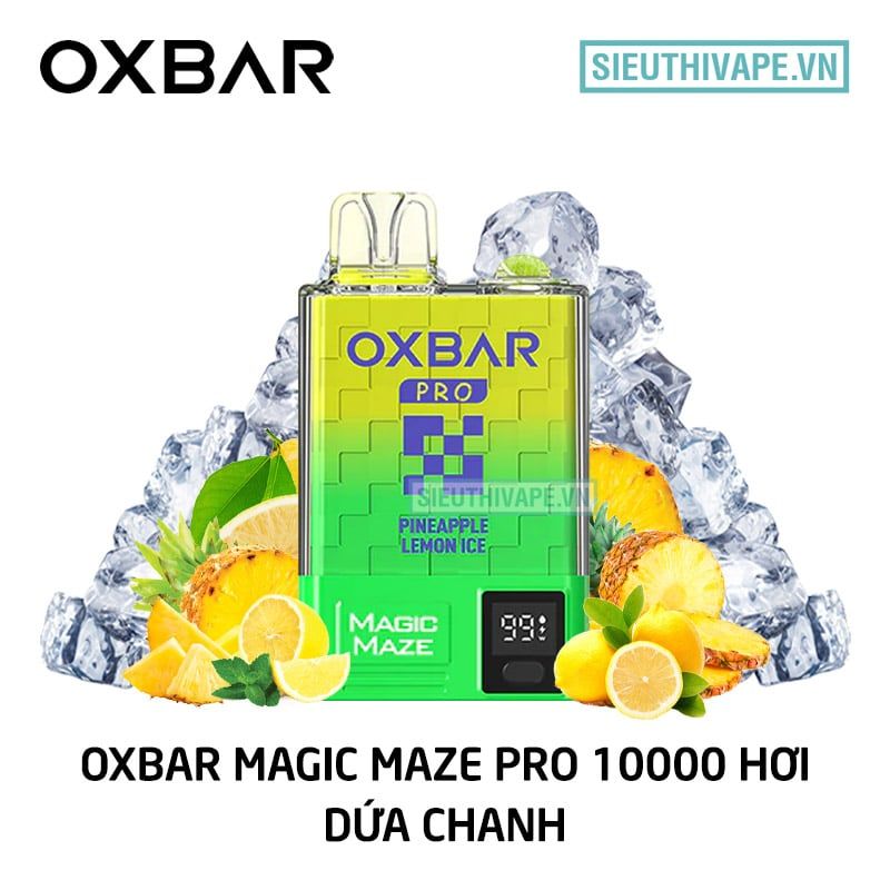  Oxbar Magic Maze Pro Pineapple Lemon Ice - Pod 1 Lần Có Sạc 10000 Hơi 