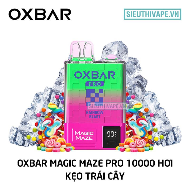  Oxbar Magic Maze Pro Rainbow Blast - Pod 1 Lần Có Sạc 10000 Hơi 