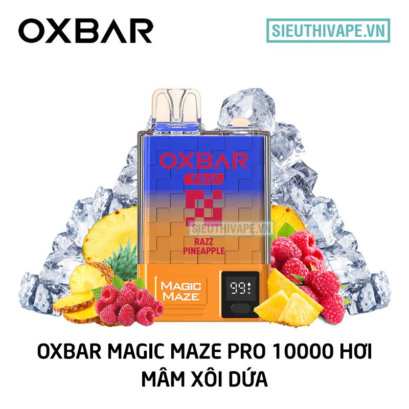  Oxbar Magic Maze Pro Razz Pineapple - Pod 1 Lần Có Sạc 10000 Hơi 
