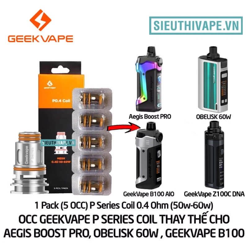  Coil OCC Geekvape P Series Dành cho Aegis Boost Pro, Obelisk 60w, GeekVape B100 - Chính Hãng 