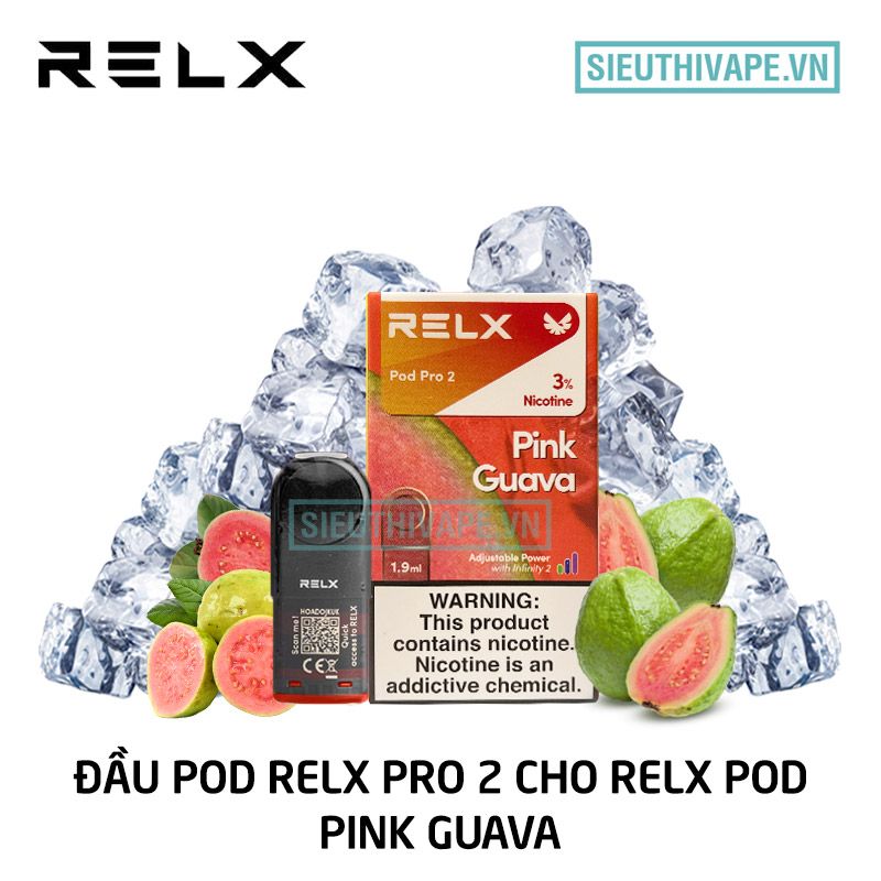  Pod Relx Pro 2 Pink Guava Cho Relx Pod - Chính Hãng 