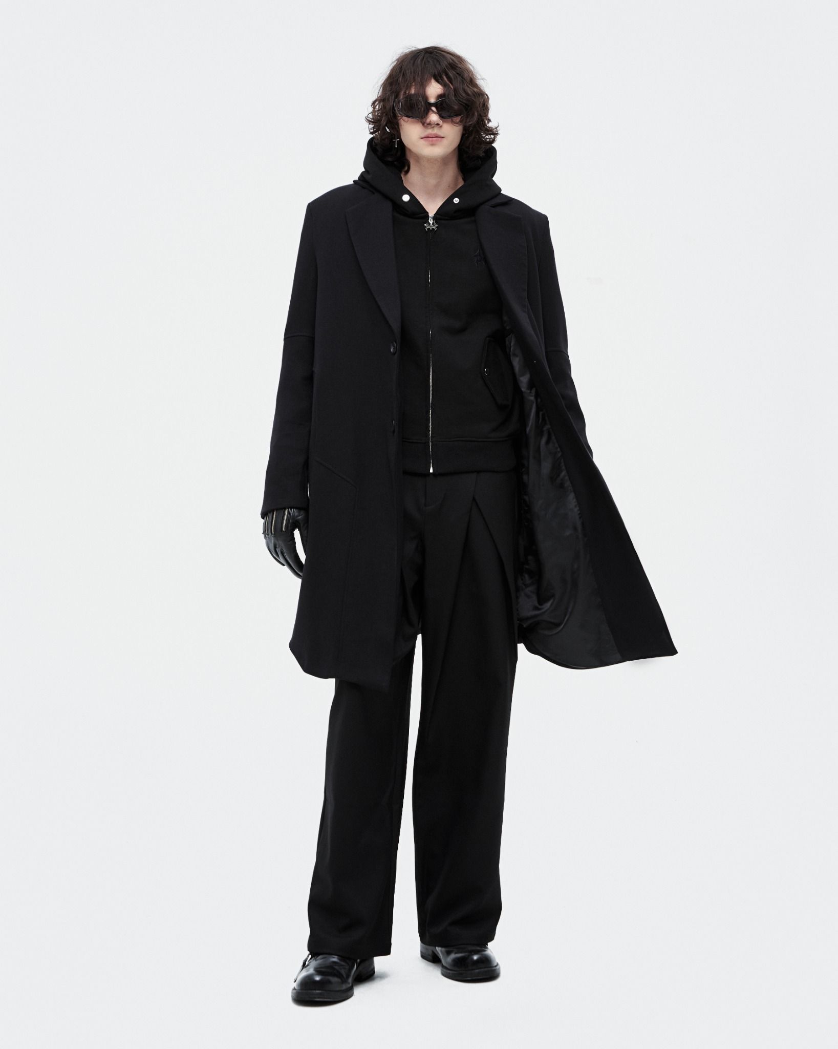 MAVERIK® OVERSIZED TRENCH COAT ( BLACK )