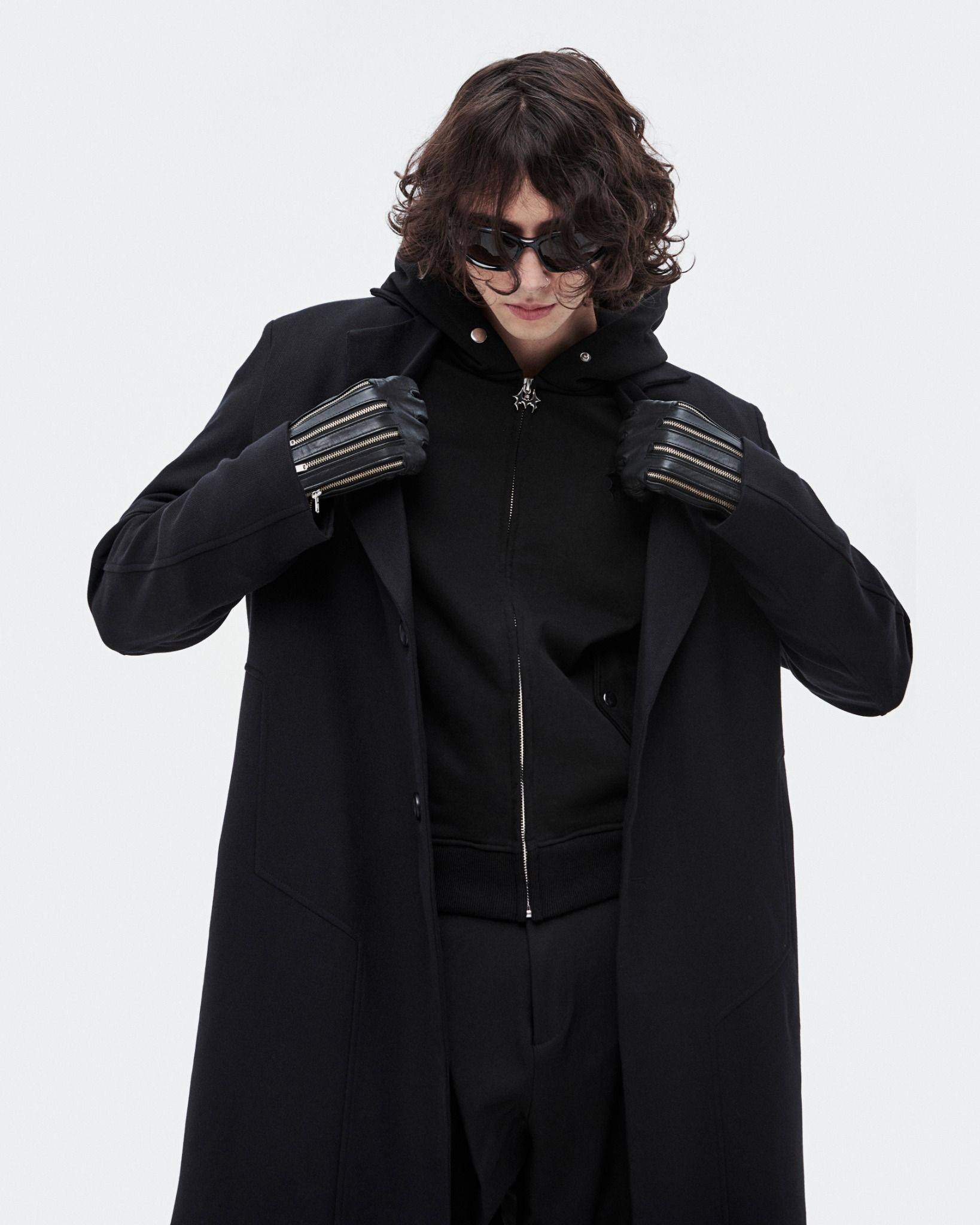 MAVERIK® OVERSIZED TRENCH COAT ( BLACK )