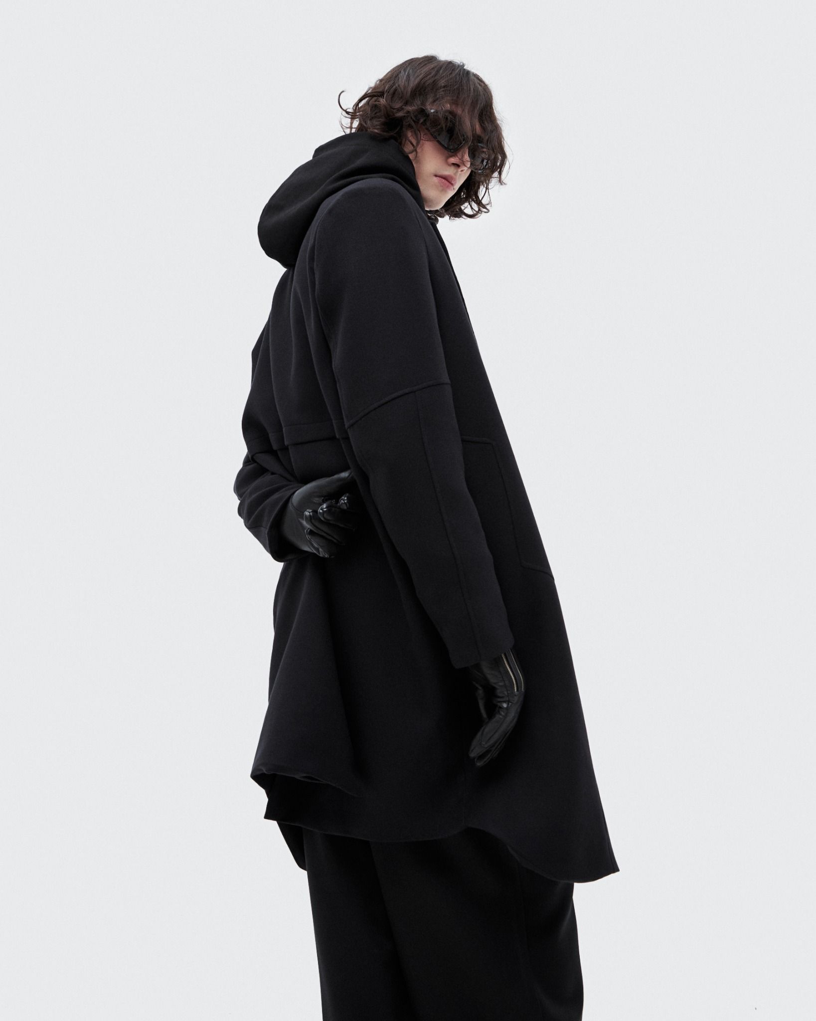 MAVERIK® OVERSIZED TRENCH COAT ( BLACK )