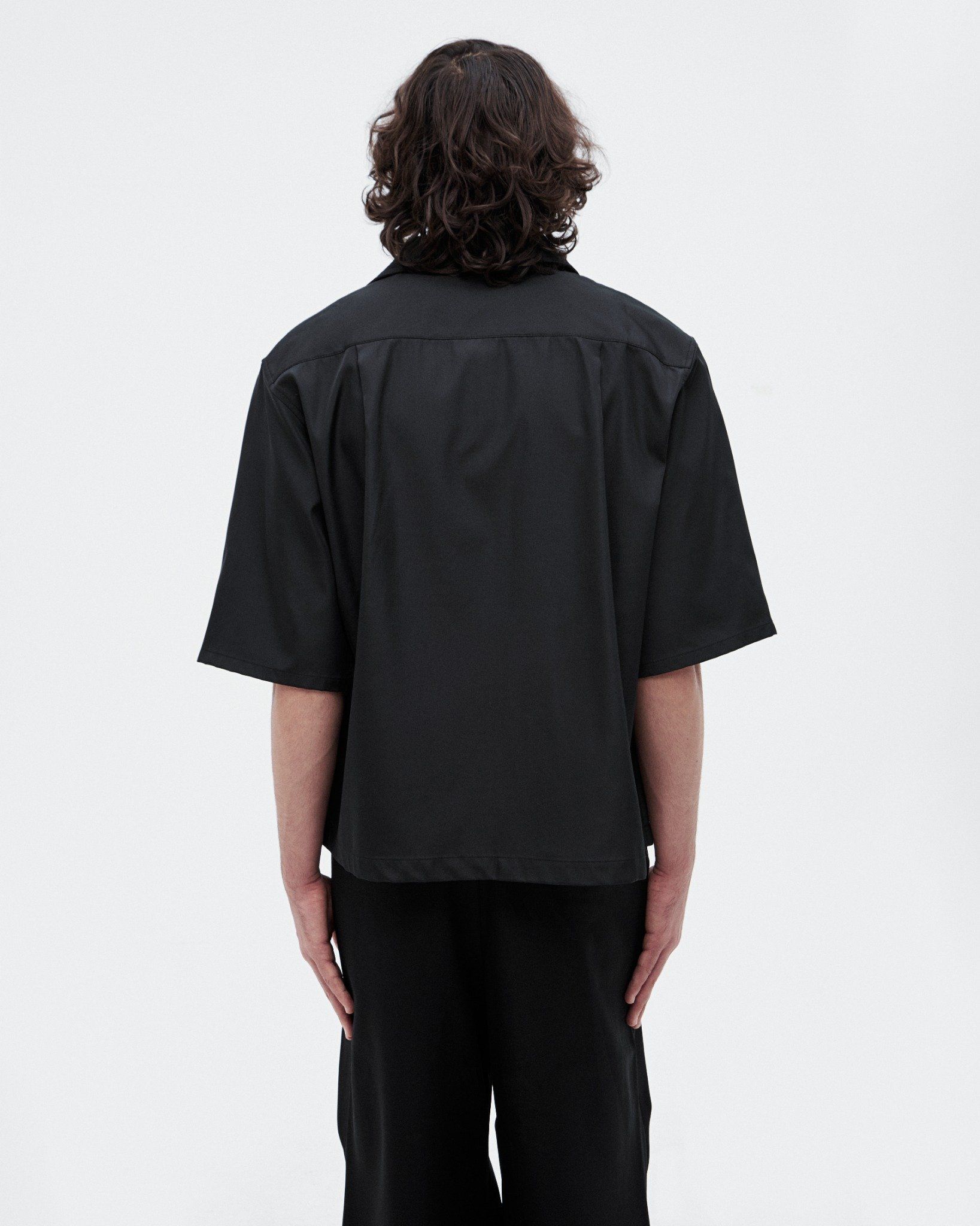 MAVERIK® NYLON CUBAN SHIRT ( BLACK )