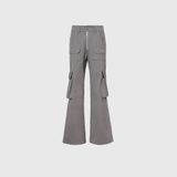  Flare Kaki Cargo Pants ( Grey ) 